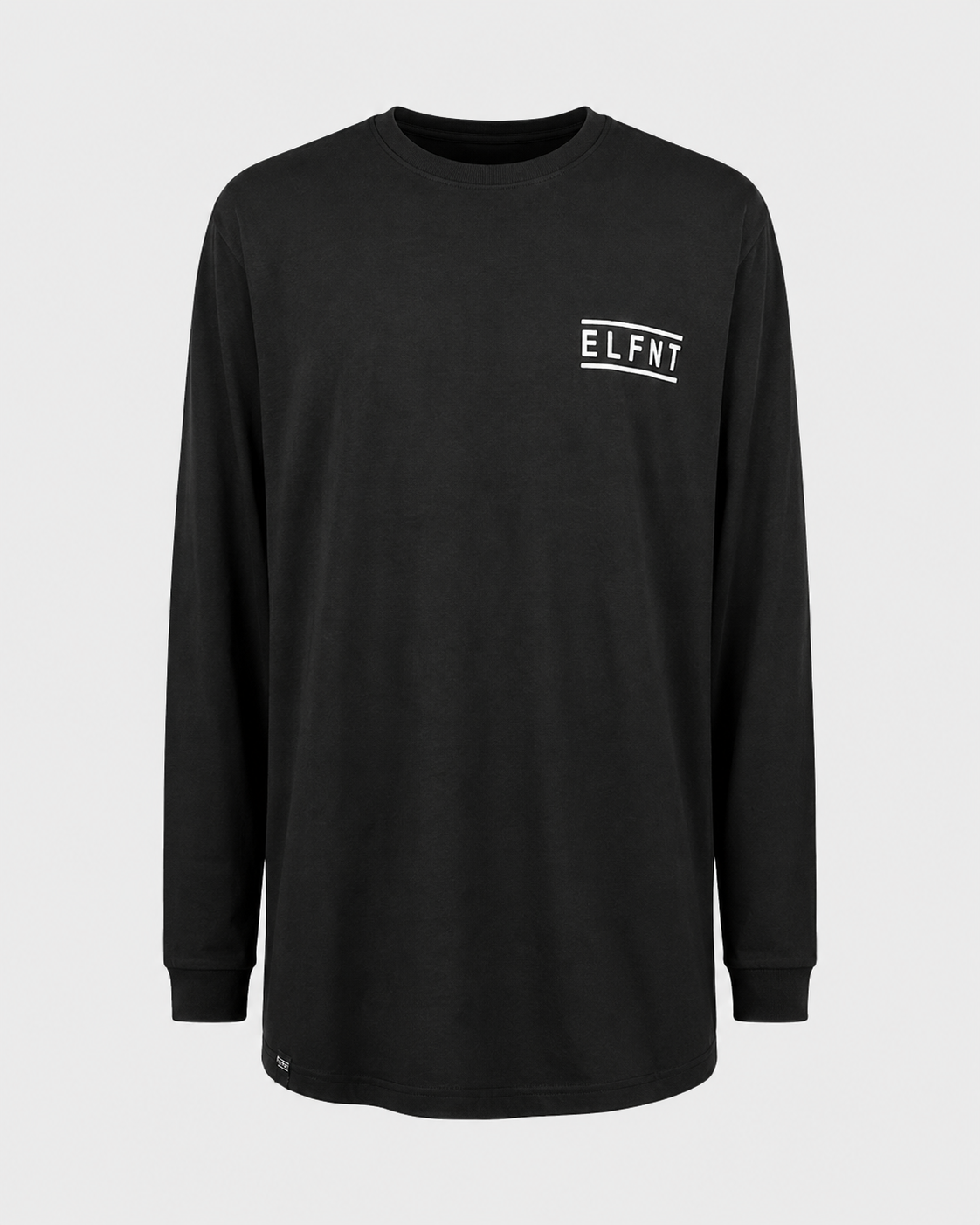 Chad L/S Tall Tee — Black view 2