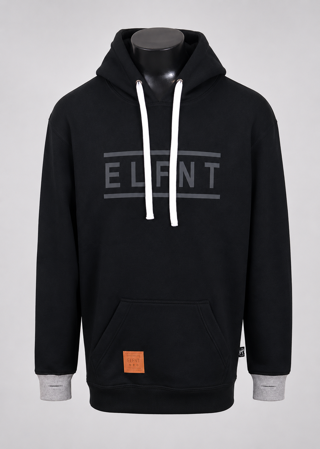 Chad Tall Hoodie — Black view 3
