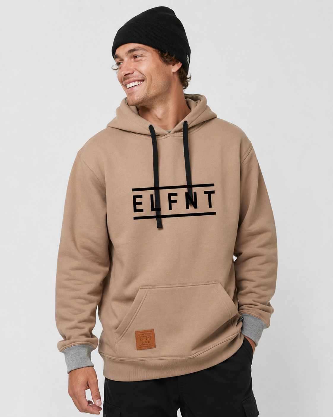 Chad Tall Hoodie — Beige view 2