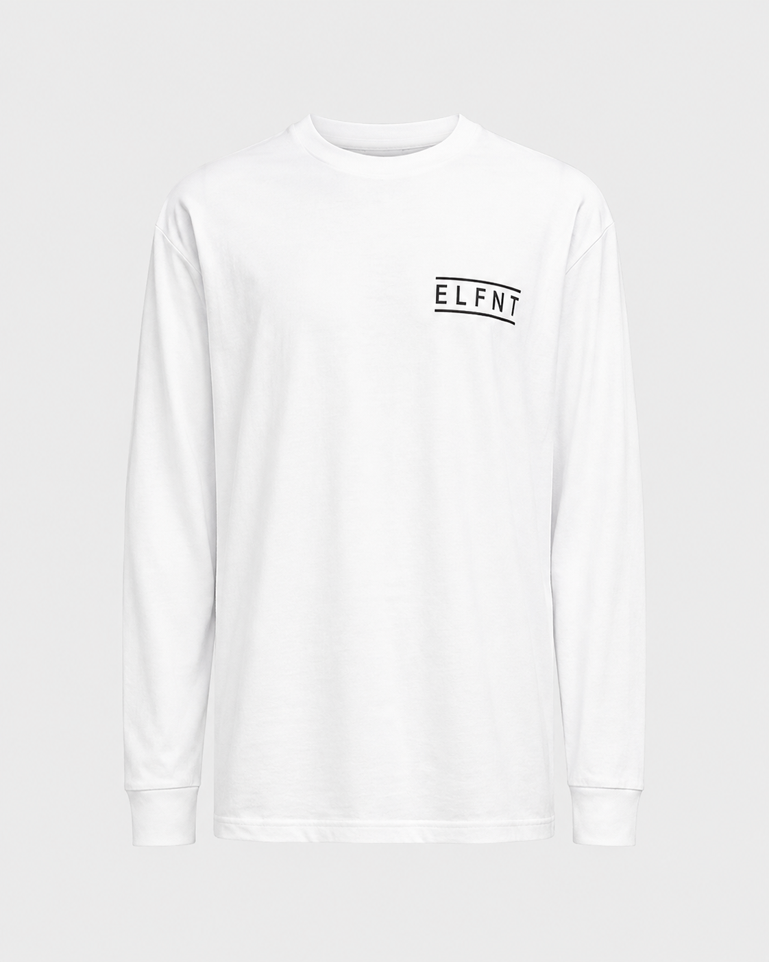 Chad L/S Tall Tee — White view 2