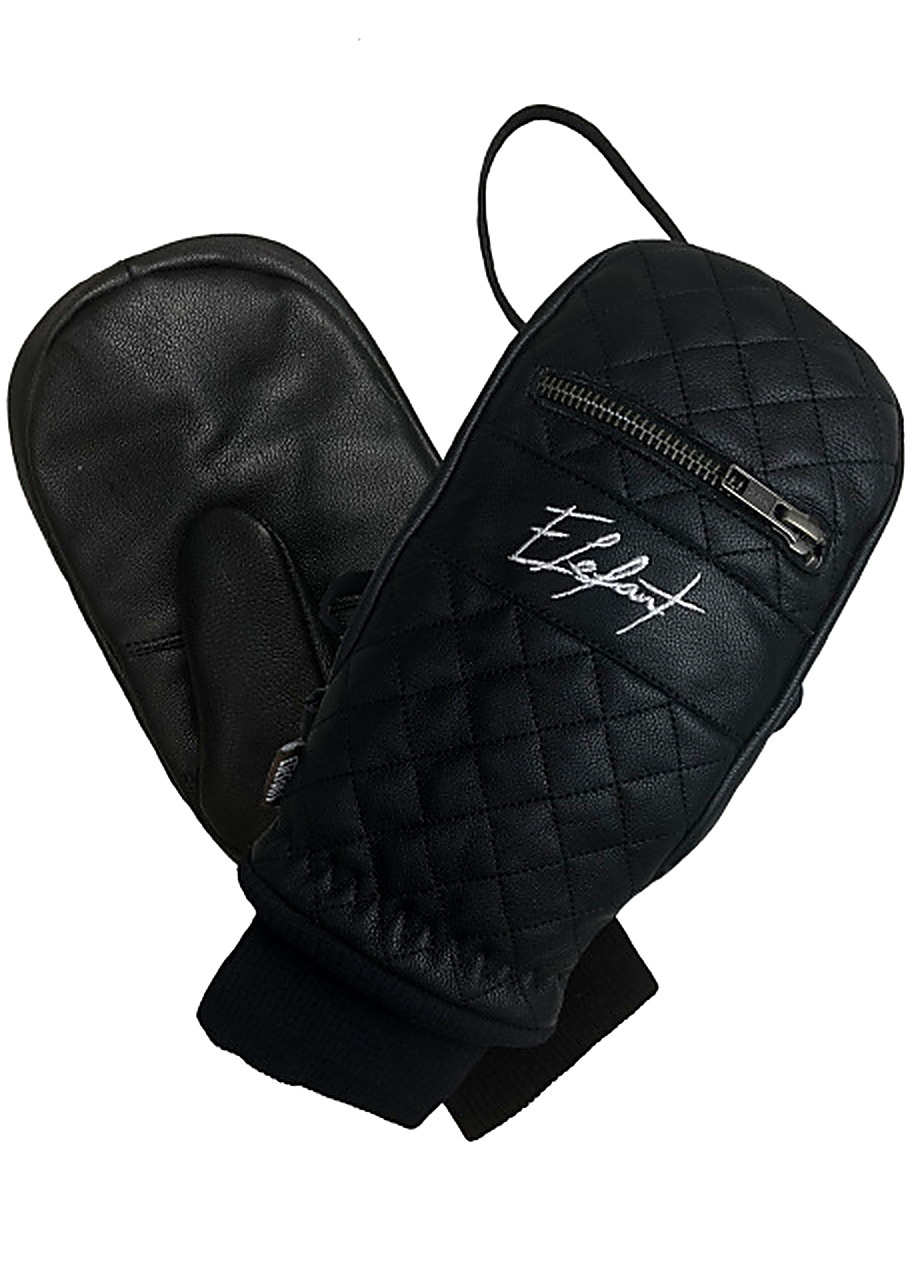 Cruz Leather Mitt — Black